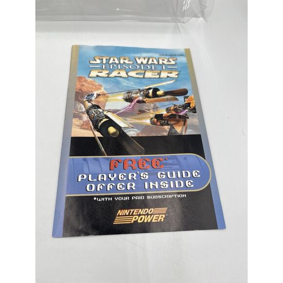 Nintendo 64 - Star Wars Episode 1: Racer w/ Insert & Protector - Complete/CIB - Picture 4 of 16